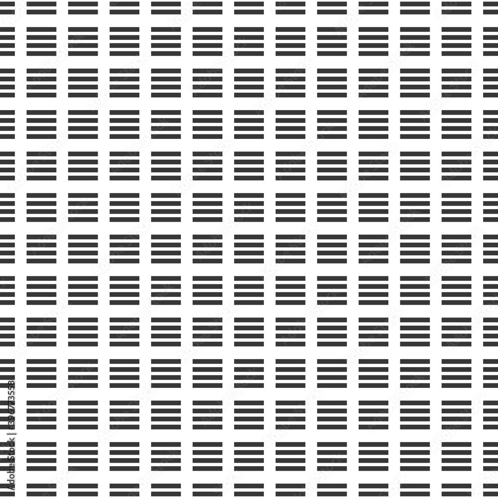 Abstract dashed squares simple minimal seamless pattern, vector repeat background.