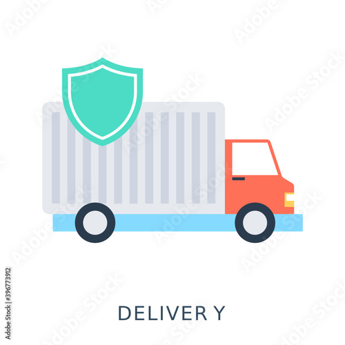 
Delivery Flat Vector Icon
