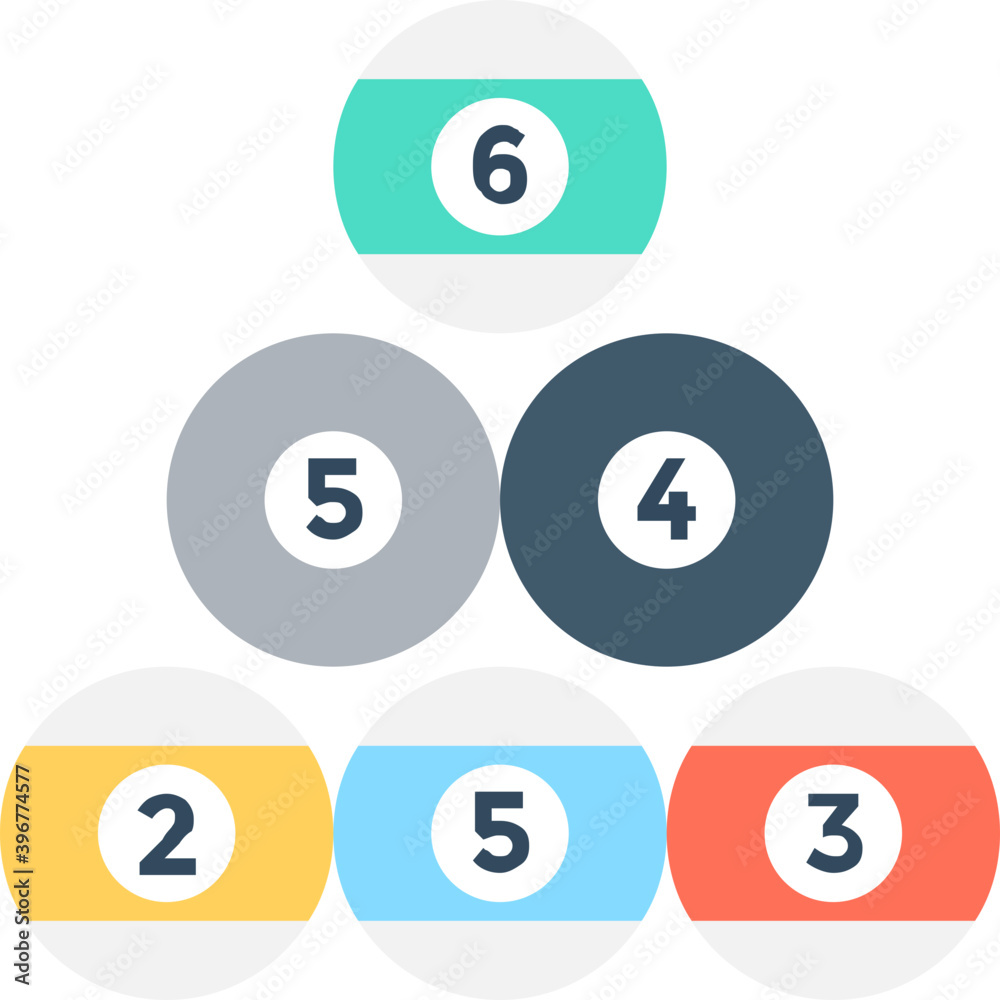 Snooker Balls Flat vector Icon
Snooker Balls Flat vector Icon