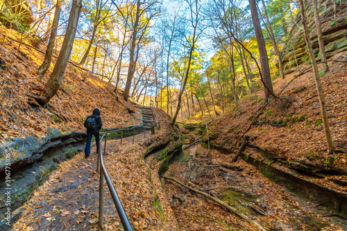 Starved Rock State Park view in Illinois of USA