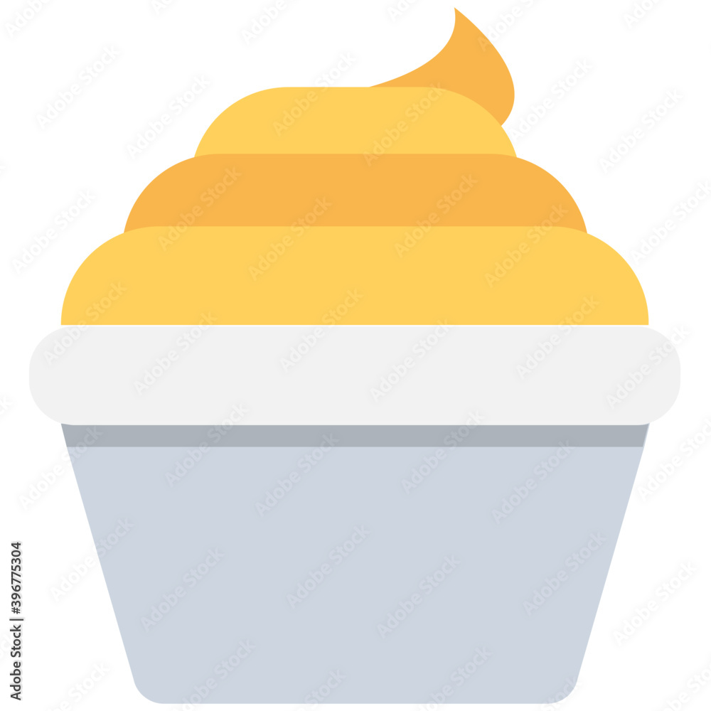 Fototapeta premium Dessert Flat vector Icon