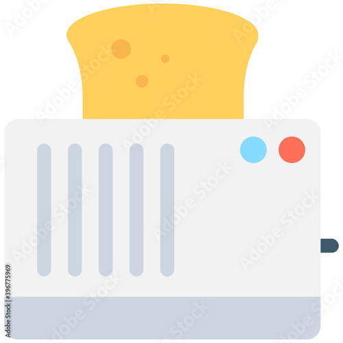 
Toaster Flat vector Icon
