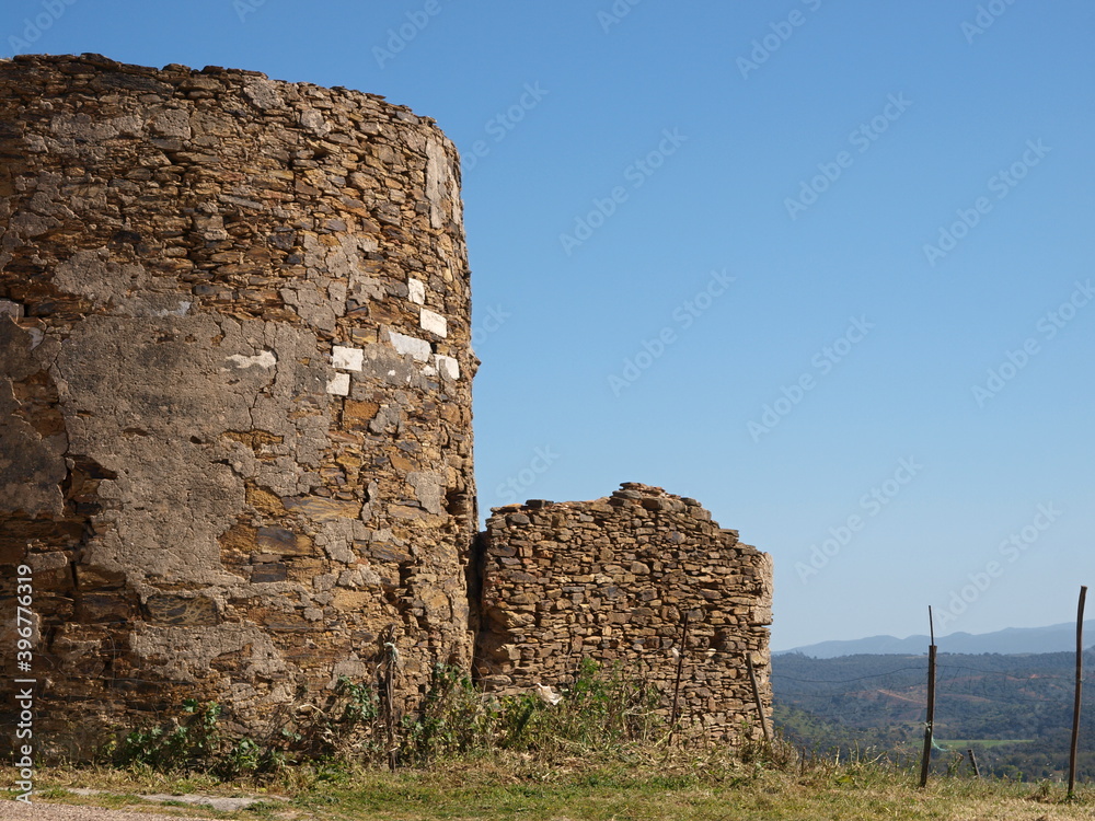 Historic castle ruin in Odemira, Alentejo - Portugal 