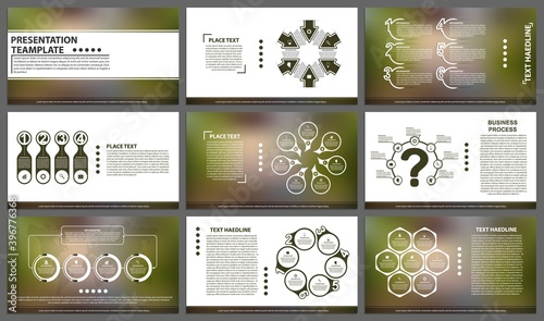 Business presentation templates. Modern elements of infographic. Can be used for business presentations  leaflet  information banner and brochure cover design.