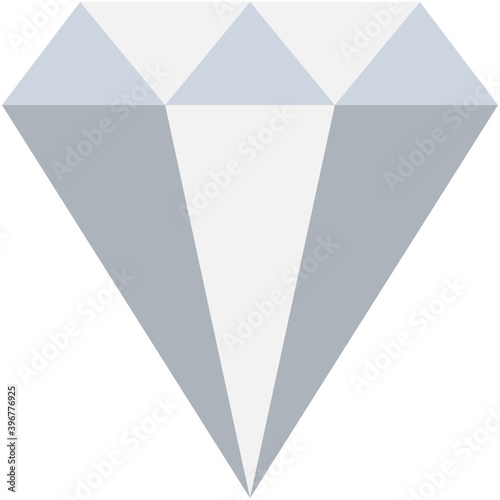 Diamond Flat Vector Icon