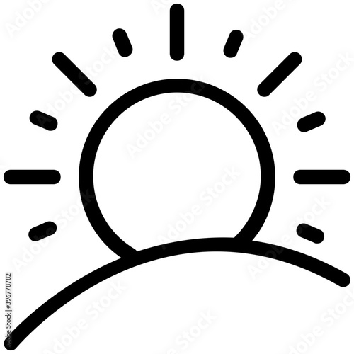
Beach Flat Vector Icon 
