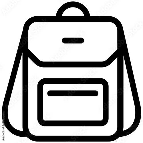 
Backpack Flat Vector Icon
