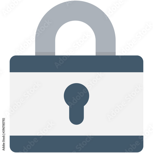 
Lock Flat vector Icon
