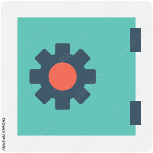 
Locker Flat vector Icon
