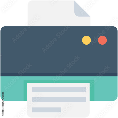
Printer Flat vector Icon
