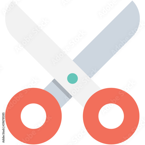 
Scissor Flat vector Icon 
