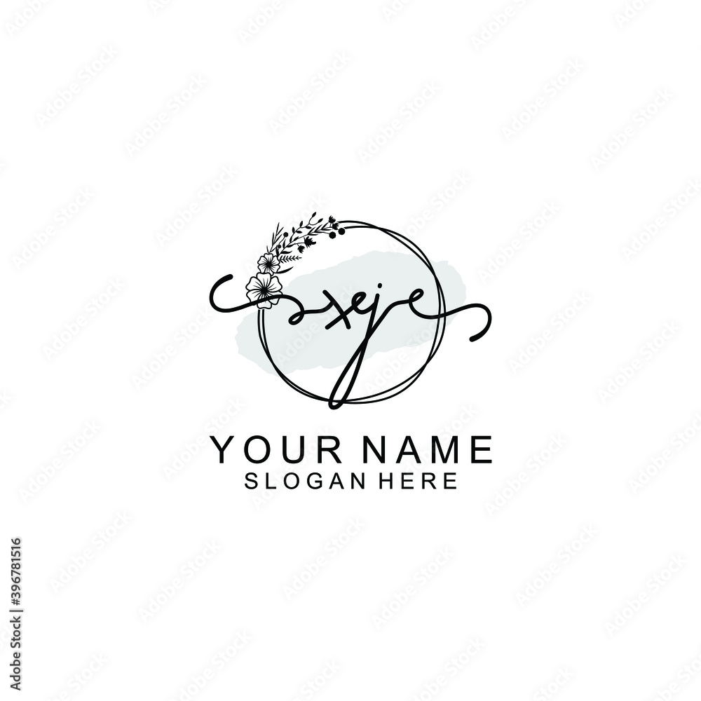 Initial XJ Handwriting, Wedding Monogram Logo Design, Modern Minimalistic and Floral templates for Invitation cards Initial XJ Handwriting, Wedding Monogram Logo Design, Modern Minimalistic and Floral templates for Invitation cards