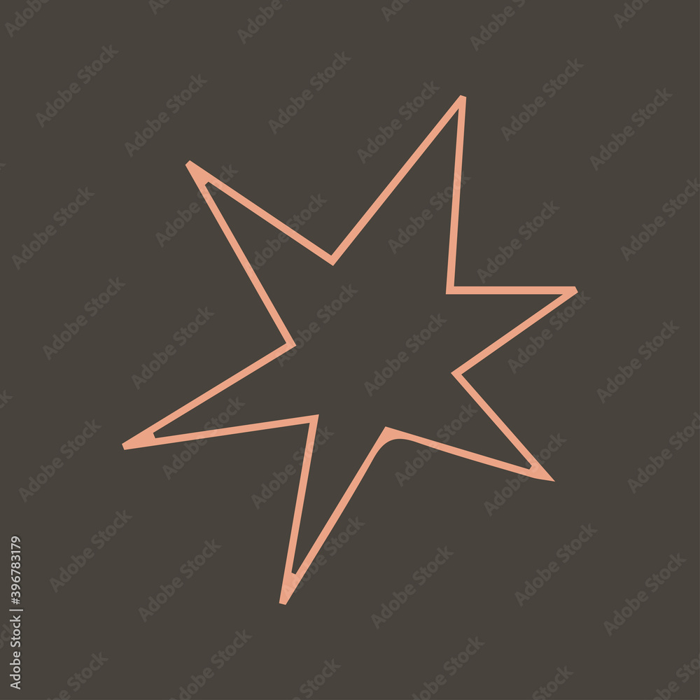 six rays star poster on dark grey background six rays star poster on dark grey background