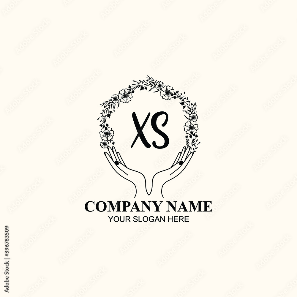 Initial XS Handwriting, Wedding Monogram Logo Design, Modern Minimalistic and Floral templates for Invitation cards Initial XS Handwriting, Wedding Monogram Logo Design, Modern Minimalistic and Floral templates for Invitation cards