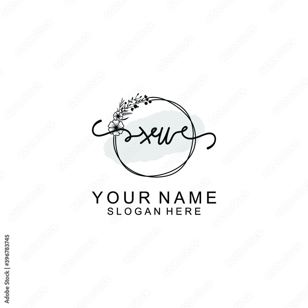 Initial XU Handwriting, Wedding Monogram Logo Design, Modern Minimalistic and Floral templates for Invitation cards Initial XU Handwriting, Wedding Monogram Logo Design, Modern Minimalistic and Floral templates for Invitation cards