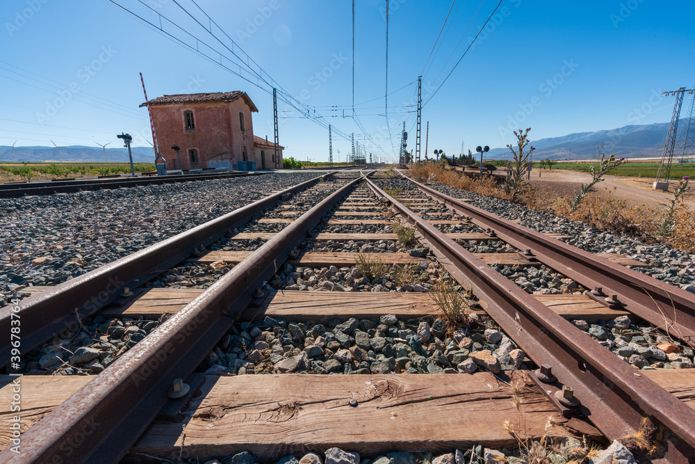 old railway line in southern Spain old railway line in southern Spain