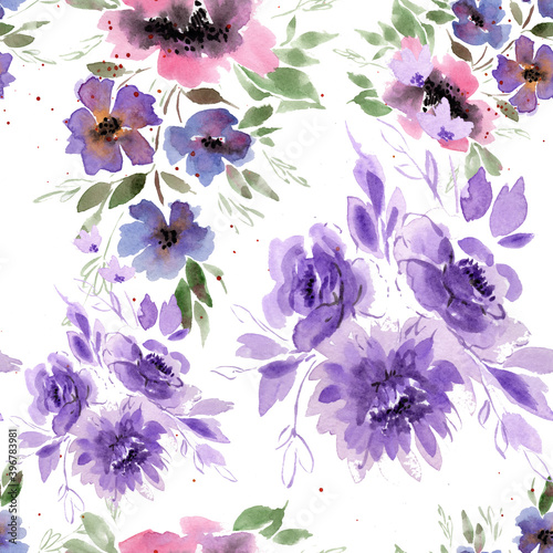 floral background exotic flower  watercolor flowers  flowers  spring