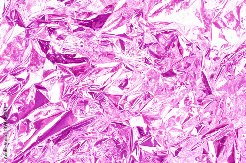 Aluminum foil pink abstract texture background