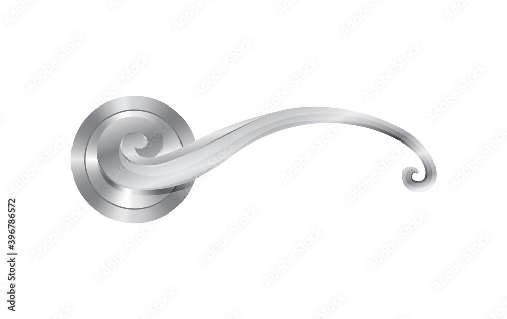 Metal door handle. Modern lock knob, home doorknob. Lock doors at home or metal door-handle in house interior Metal door handle. Modern lock knob, home doorknob. Lock doors at home or metal door-handle in house interior
