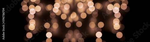 Beautiful festive bokeh on ...