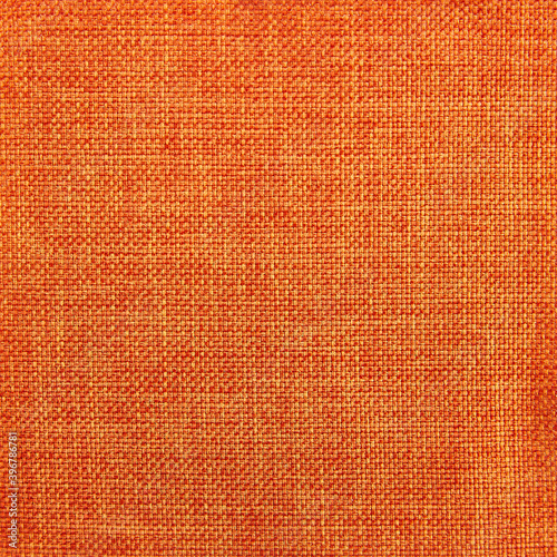 Fabric texture deep orange color for background or design © Selma Ristois