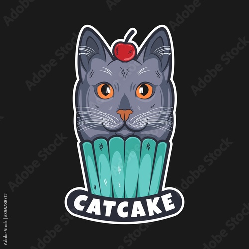 CatCake. Unique and Trendy Poster Design.