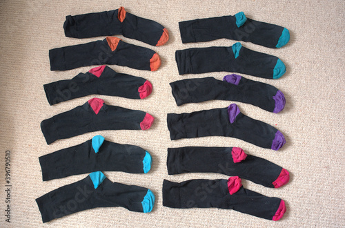 neat collection of socks 