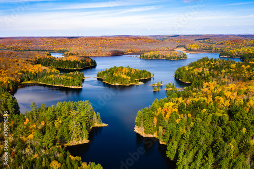 Lake, Islands and Forest
