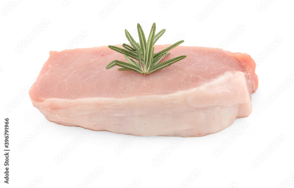 Fresh pork isolated on white background Fresh pork isolated on white background