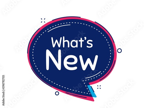 Whats new symbol. Thought bubble vector banner. Special offer sign. New arrivals symbol. Dialogue or thought speech balloon shape. Whats new chat think speech bubble. Infographic cloud message. Vector