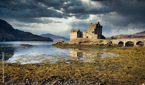 Dramatic Landscape of Scottish Castle
