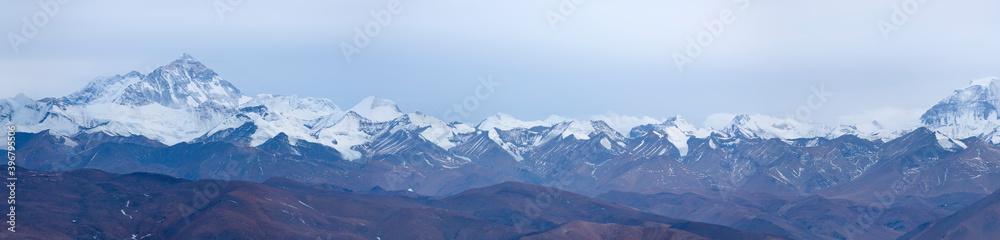 Panoramic view of the Himalayan chain
