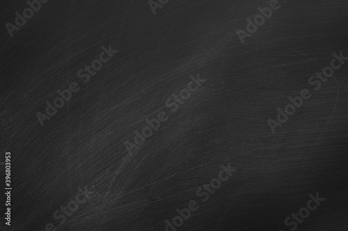 Texture of chalk rubbed out on blackboard or chalkboard background. School education, dark wall backdrop or learning concept.