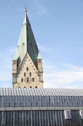 cathedral to paderborn, nrw, germany,