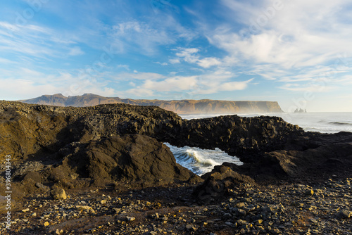 Arch on Dyrholaey, Vik, Southern Iceland, Iceland, Europe