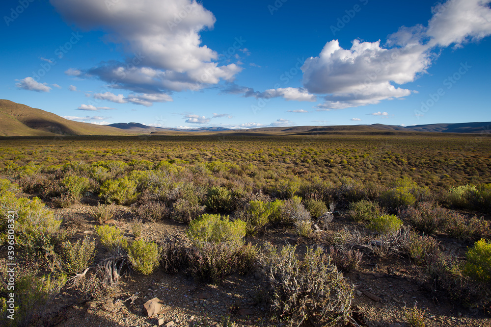 Wide Angle view over the Tankwa Karoo in the Northern Cape of South Africa