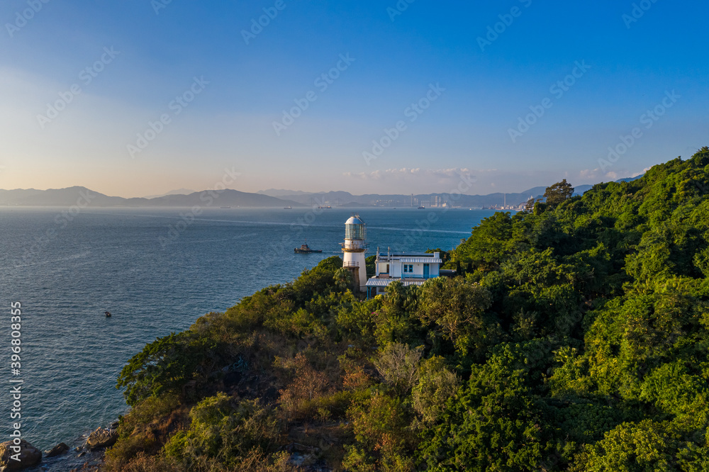 Lighthouse at Victoria Harbour west, Green Island