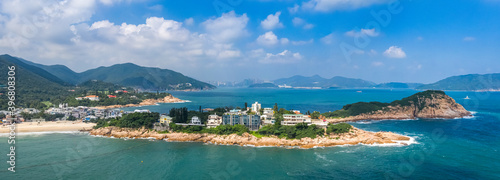 Fototapeta Naklejka Na Ścianę i Meble -  Aerial view of Shek O, Hong Kong