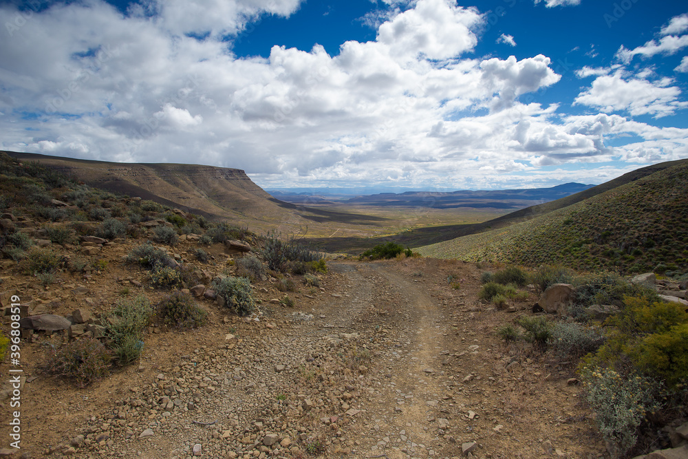 Wide Angle View over the Tankwa Karoo in the Direction of Ceres in the Western Cape of South Africa