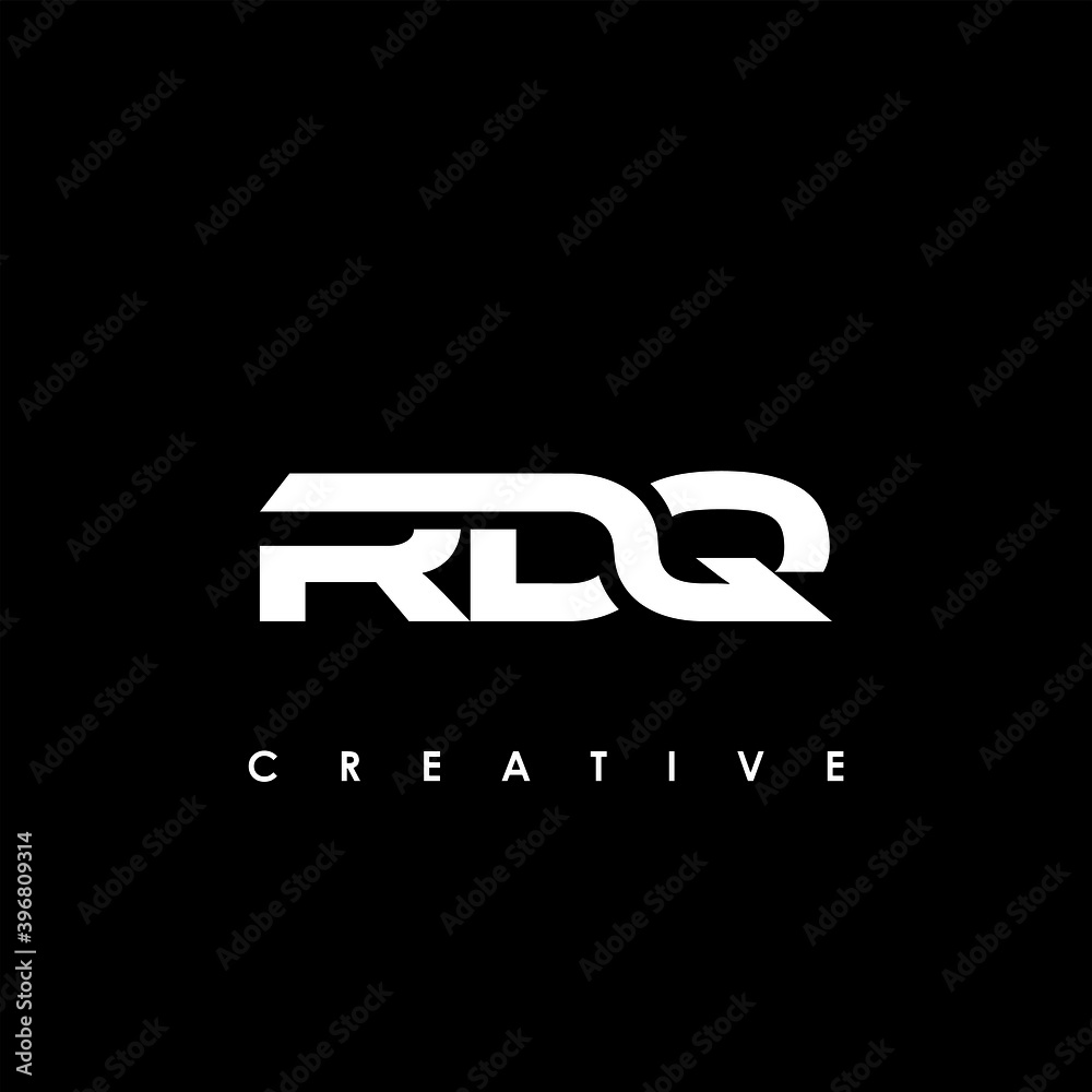 RDQ Letter Initial Logo Design Template Vector Illustration