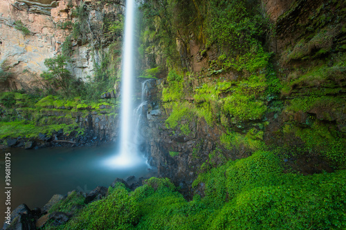 Wide Angle view of Lone Creek Falls in the Sabie Region of Mpumalanga in South Africa © Dewald