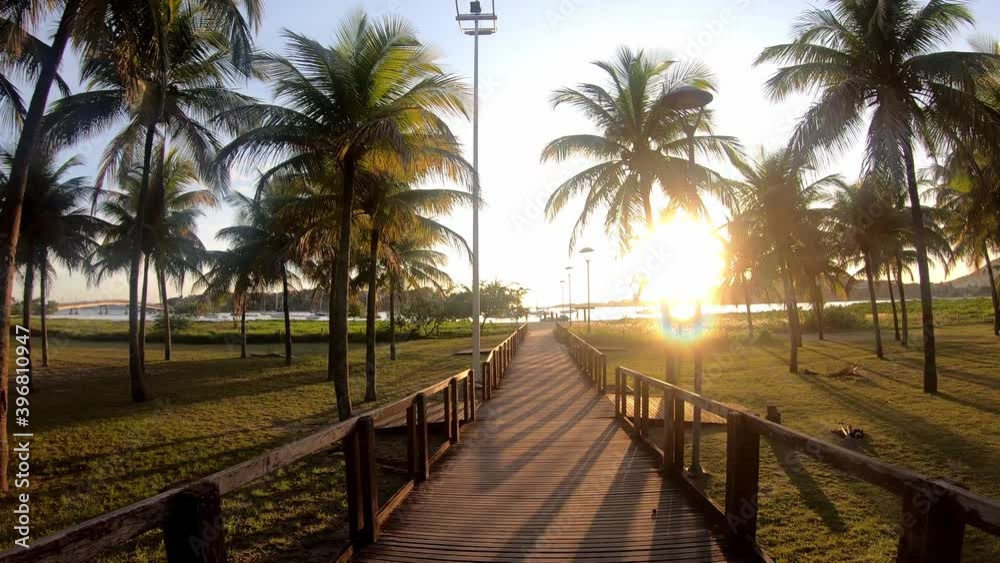 sunrise on the beach, beach deck, outrigger canoe, canoa havaiana, deck, guarderia, nascer do sol, verão, summer 