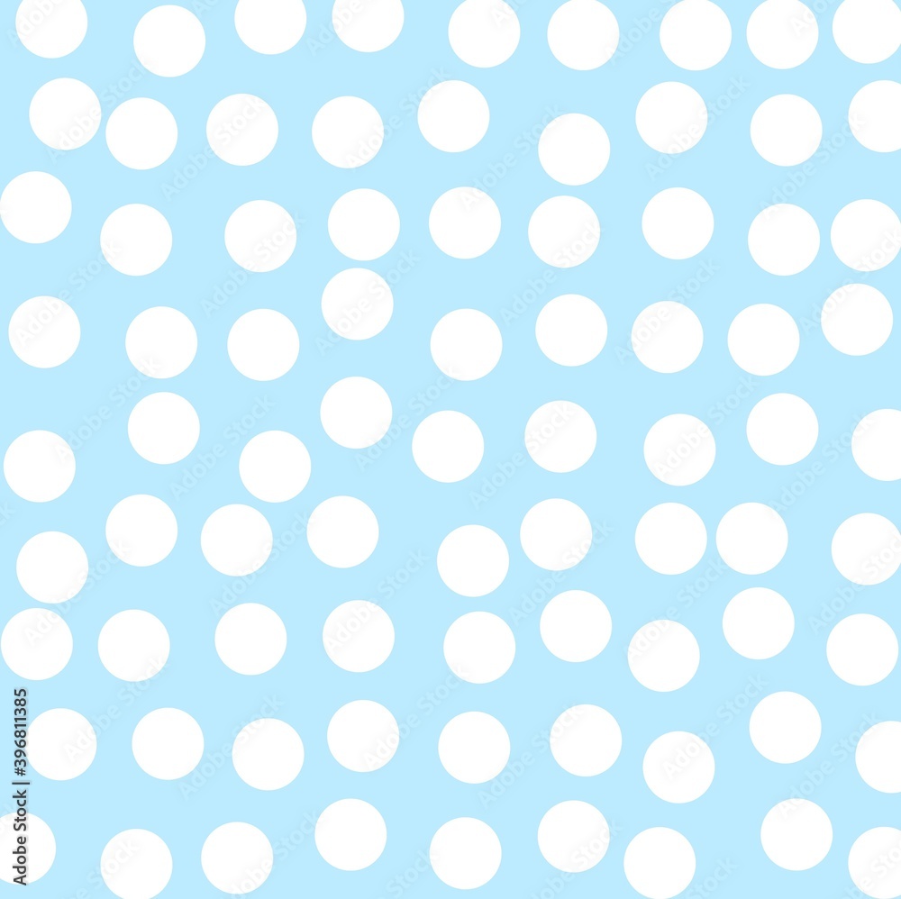 seamless pattern with circles on blue background