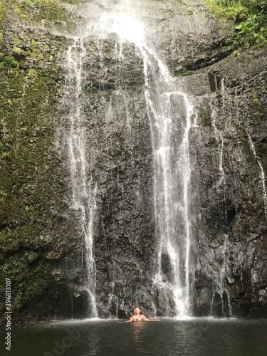 waterfall in the jungle