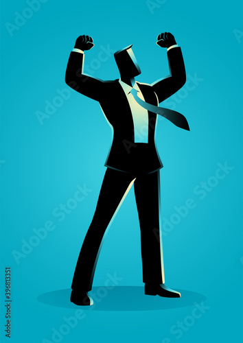 Businessman Silhouette Sand Time Thinking