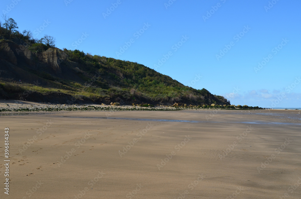 plage de villers sur mer falaises des vaches noires