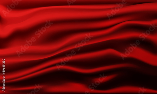 Abstract red cloth vector background.