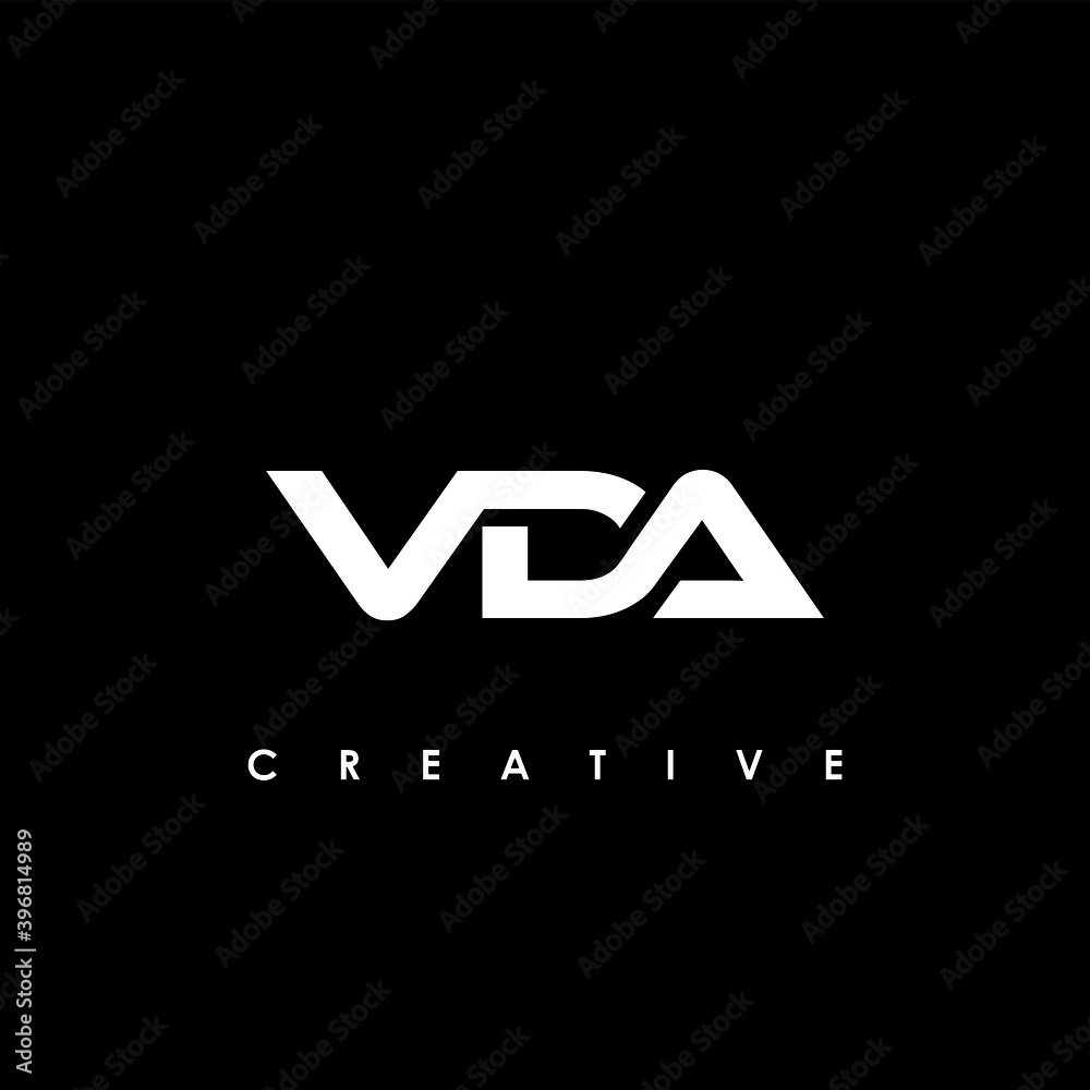 VDA Letter Initial Logo Design Template Vector Illustration Stock