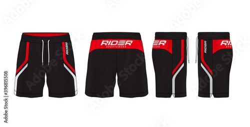 sport shorts design template,pants fashion vector illustration.