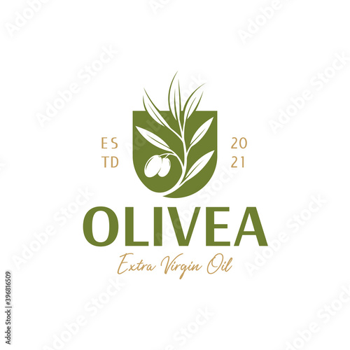 olive branch logo design